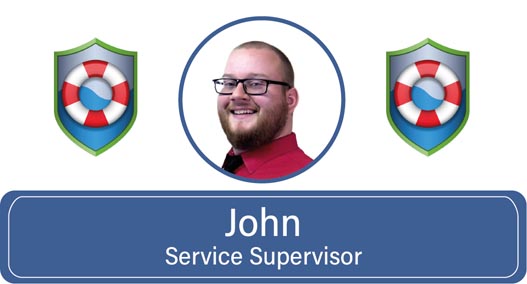 John, Service Supervisor